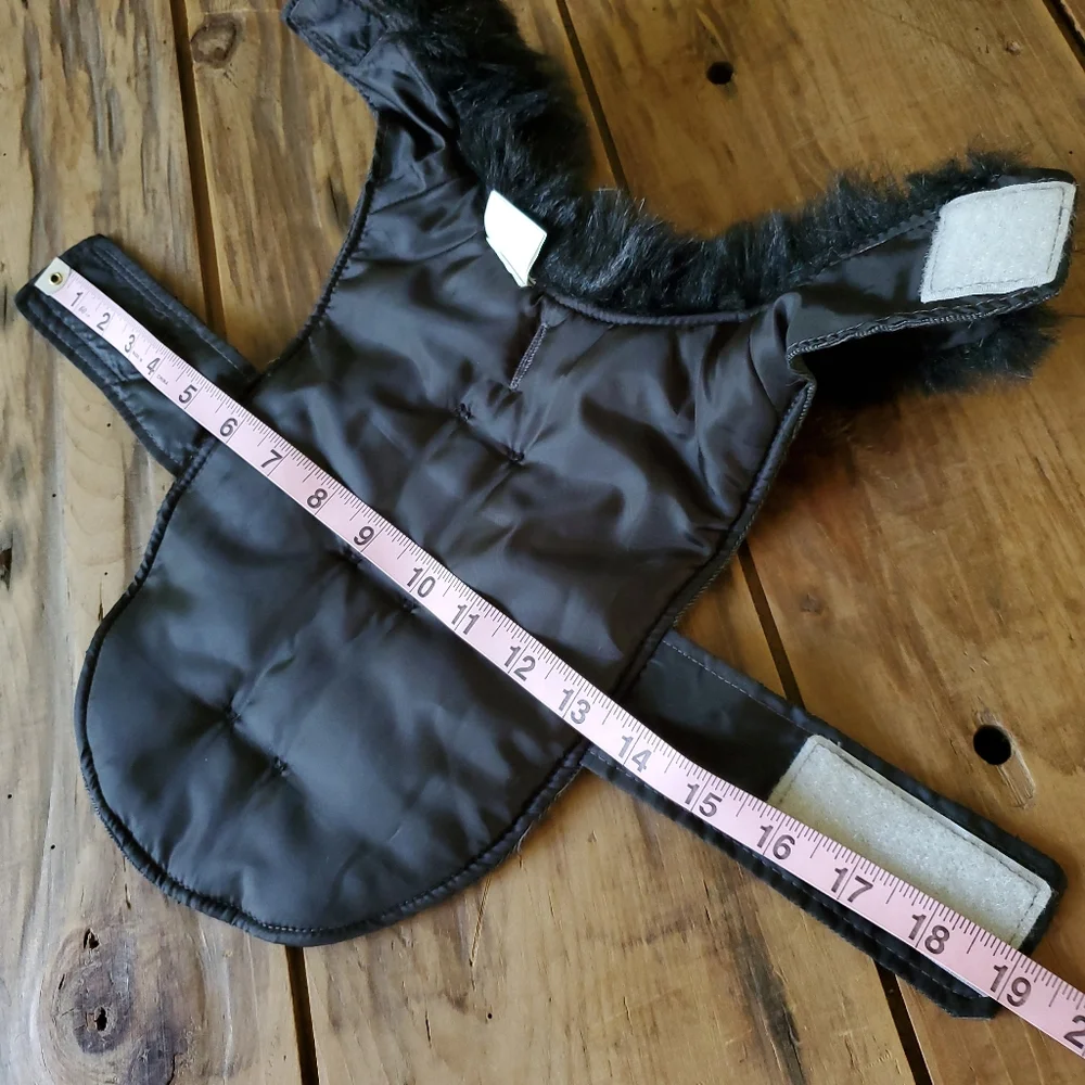 Dog Jacket with faux fur color Size Small